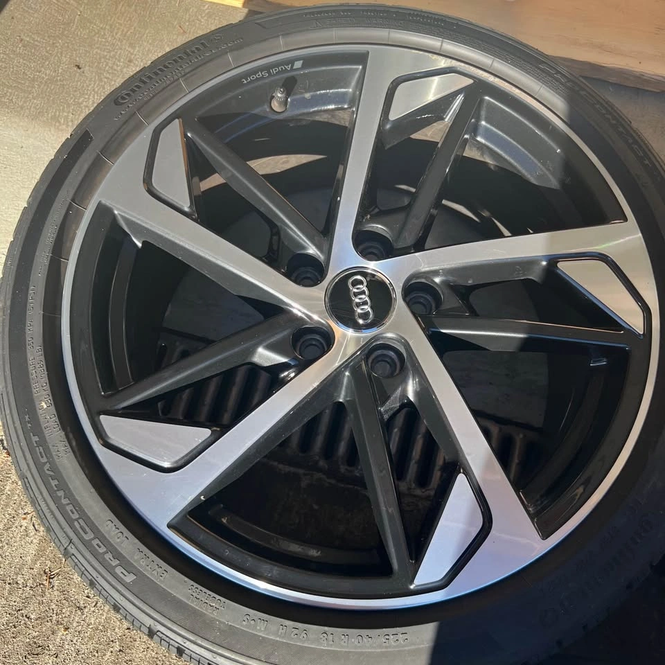 OEM Audi A3/S3 S-Line 18”Wheels with Continental Tires - photo 5