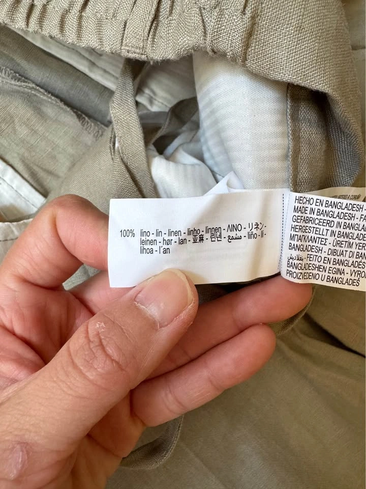 BNWT ZARA Men Sage green 100% linen pants - photo 3