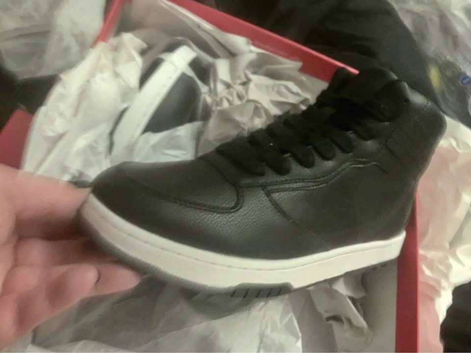 10w black high top sneakers BNIB