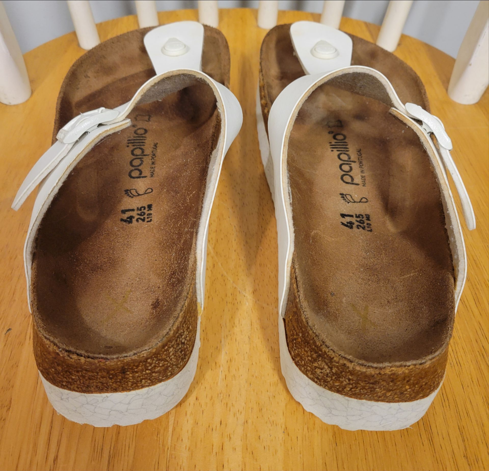 Birkenstock PAPILLIO Gizeh Vegan Platform Sandals White 41 - photo 3