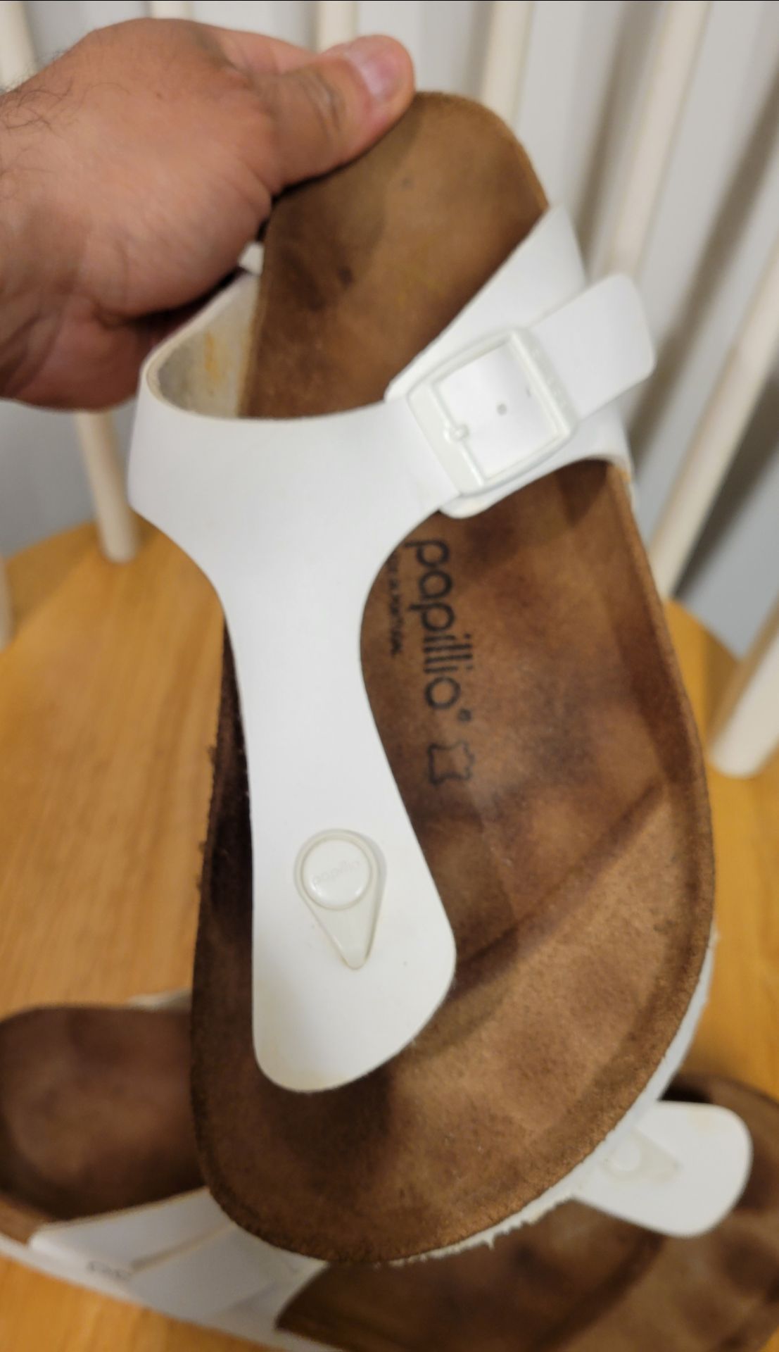 Birkenstock PAPILLIO Gizeh Vegan Platform Sandals White 41 - photo 5