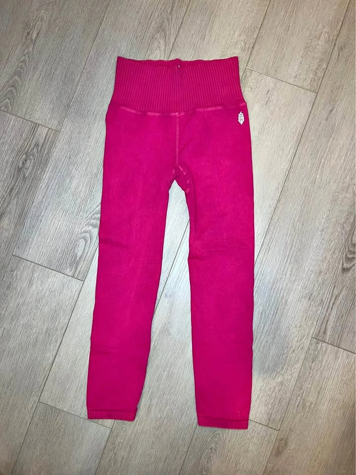 FREE PEOPLE MOVEMENT Pink Seamless Leggings