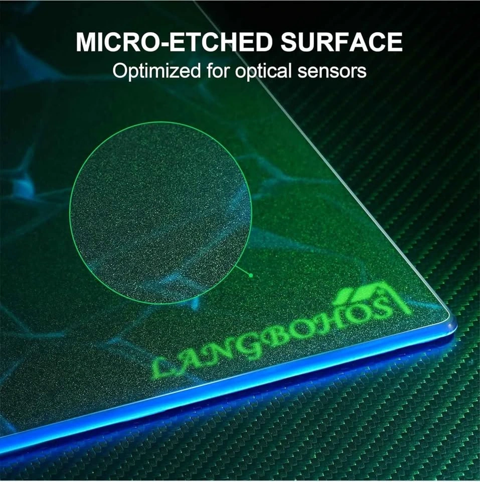 LANGBOHOS Glass Mouse Pad Micro Etched Surface - photo 2