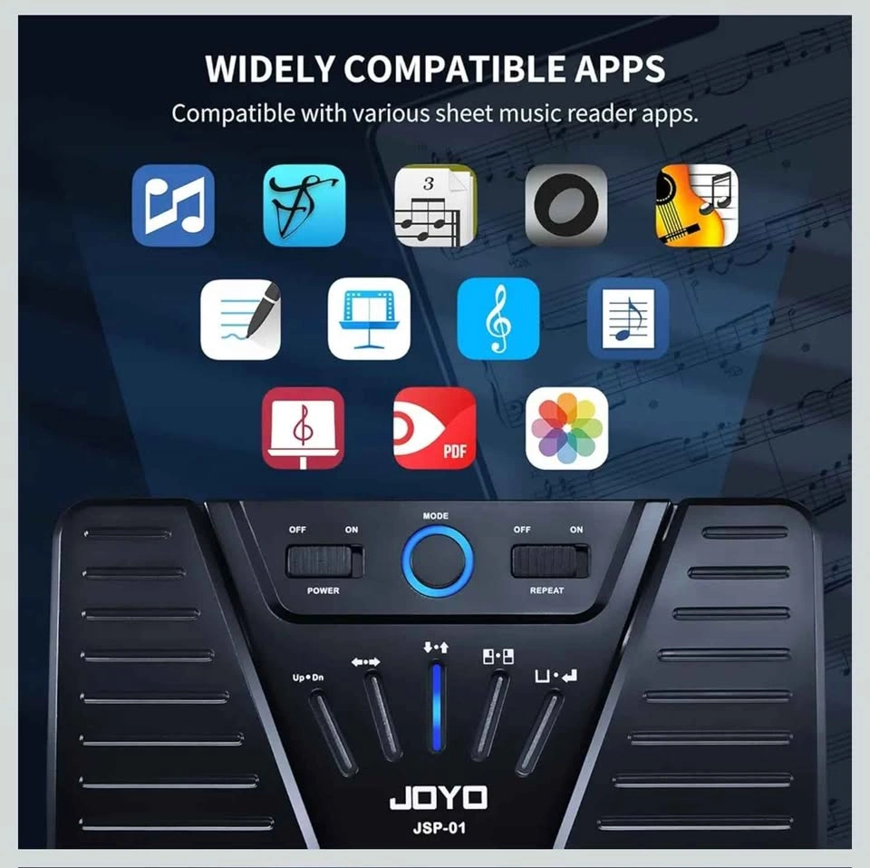 JOYO Wireless Bluetooth Music Page Turner Pedal - photo 4