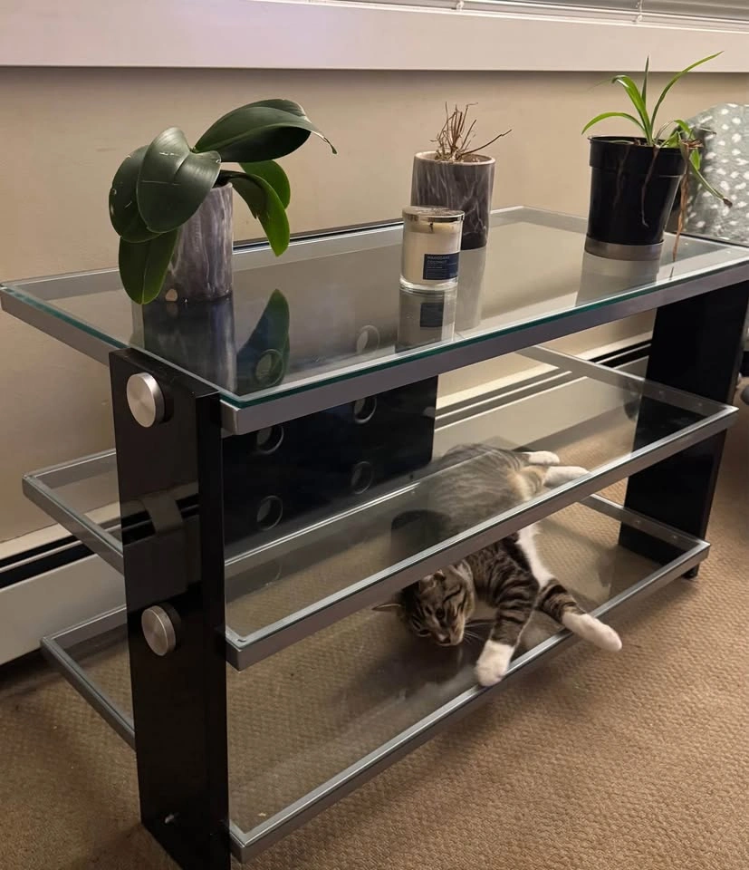 Glass TV stand - photo 3