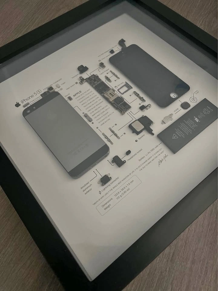 Deconstructed iPhone Framed Artwork - Gift