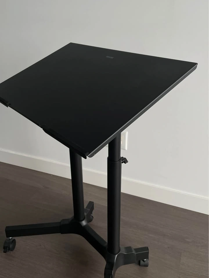 Steel Frame Standing Desk - Height Adjustable, Rolling - photo 2