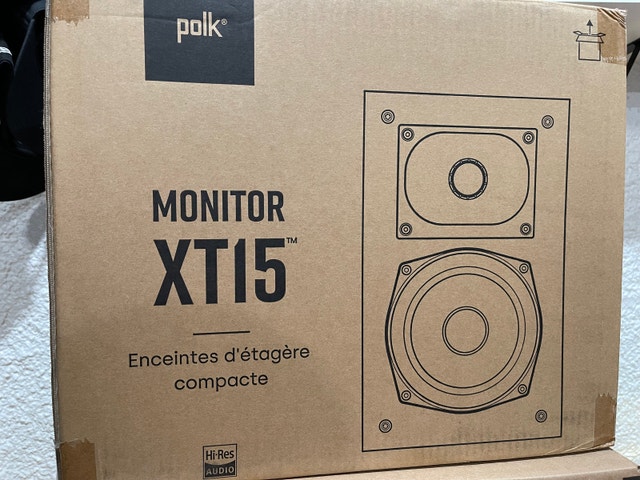 Sealed Polk Monitor XT15 Compact Bookshelf Speakers - photo 2