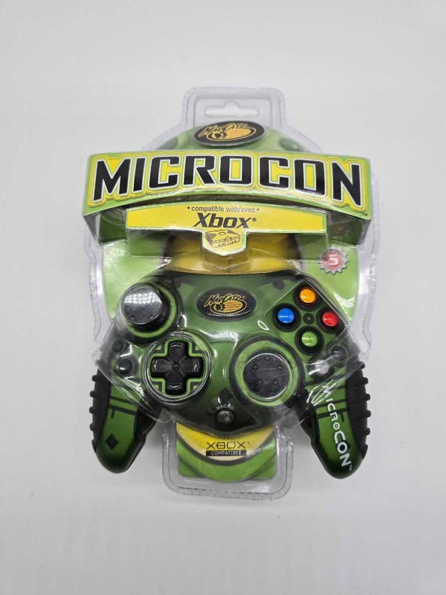 New Sealed MadCatz Original Xbox Green & Black Wired Controller - photo 4