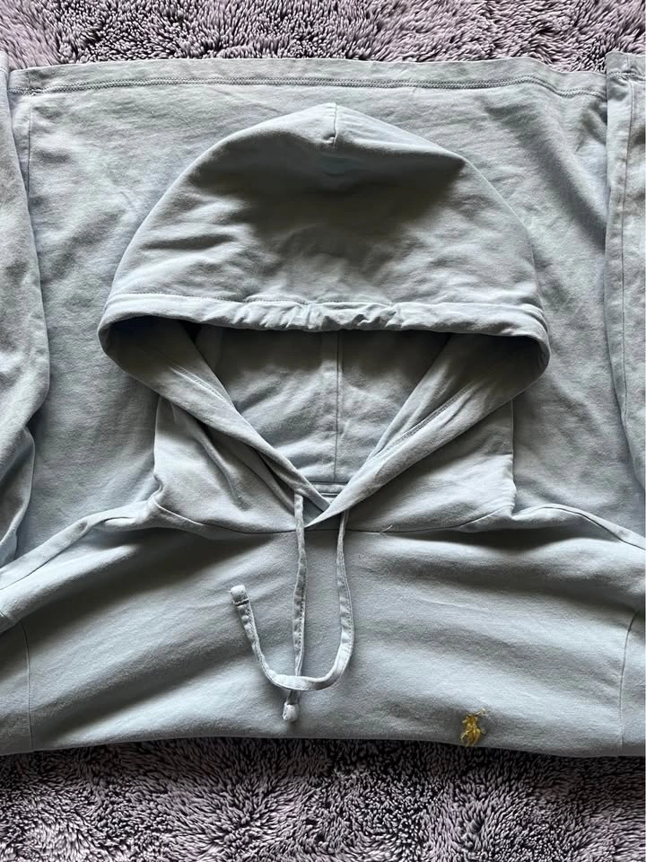 Polo Ralph Lauren Light Blue Cotton Hoodie - Men's Small - photo 3