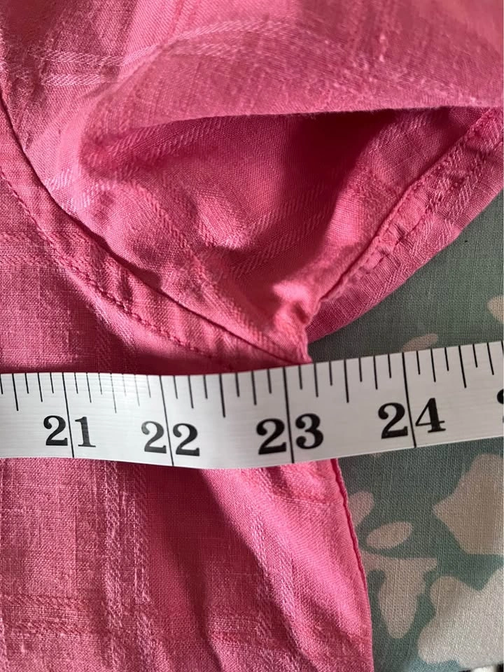 Tommy Bahama Coral Linen Blend Short Sleeve Shirt - Men's Large - photo 5