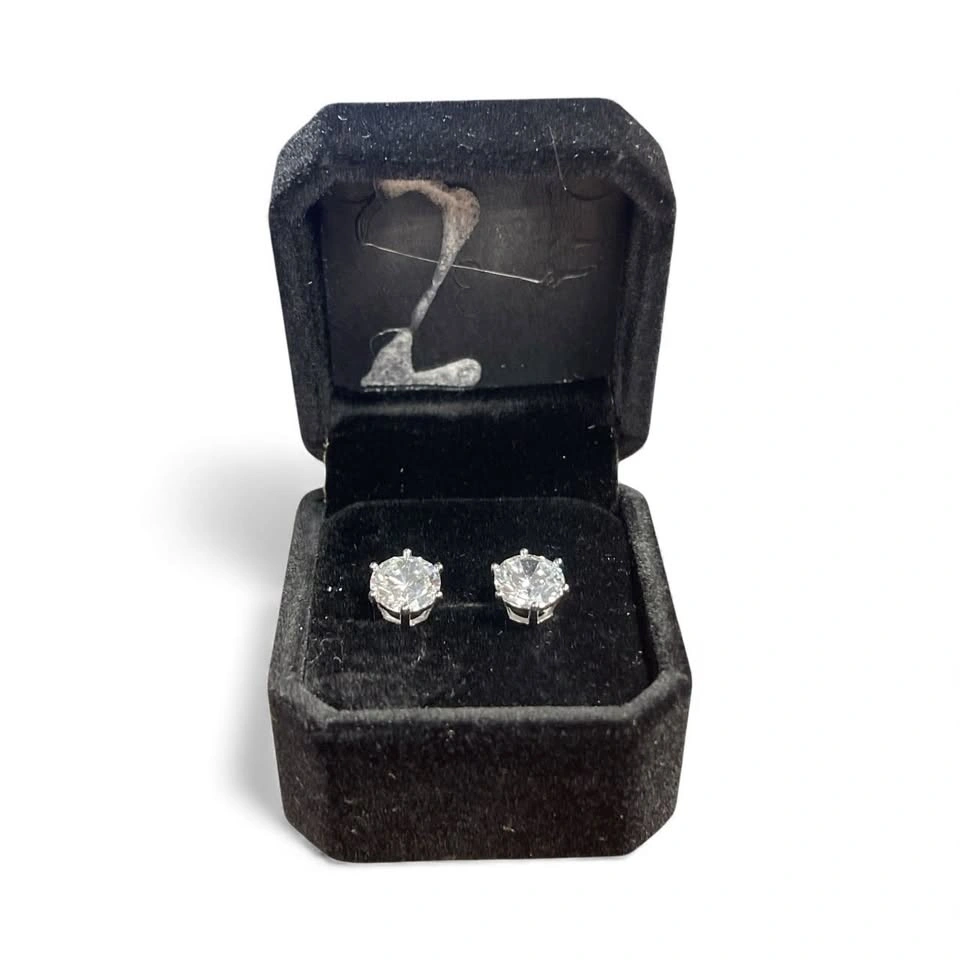 New 925S 3.0ct Simulated Diamond CZ Stud Earrings - photo 3