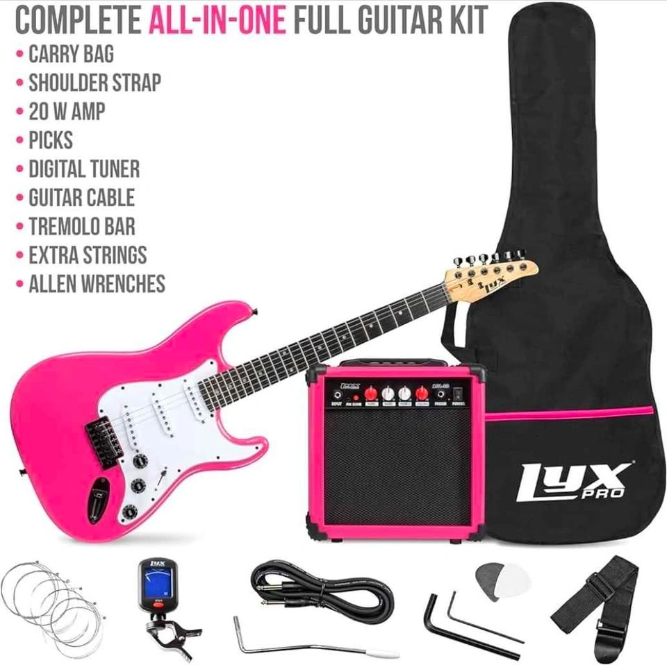 LyxPro Electric Guitar Kit with Amp and Accessories - photo 3