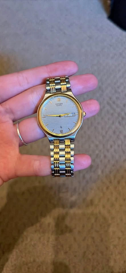 Women’s Citizen Quartz Two-Tone Watch (Gold & Silver)