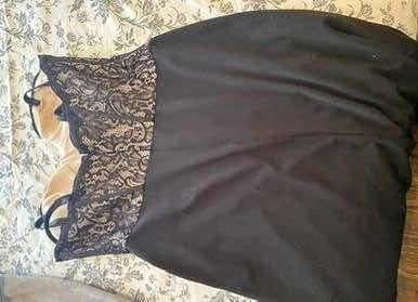 black tie prom dress