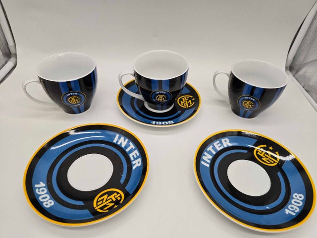 Set Of 3 FC Inter 1908 Internazionale Espresso Cups & Saucers - photo 4