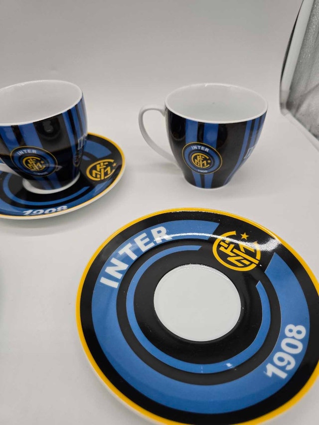 Set Of 3 FC Inter 1908 Internazionale Espresso Cups & Saucers - photo 5