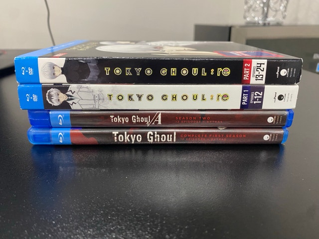 Tokyo Ghoul & Tokyo Ghoul: re - complete blu ray collection