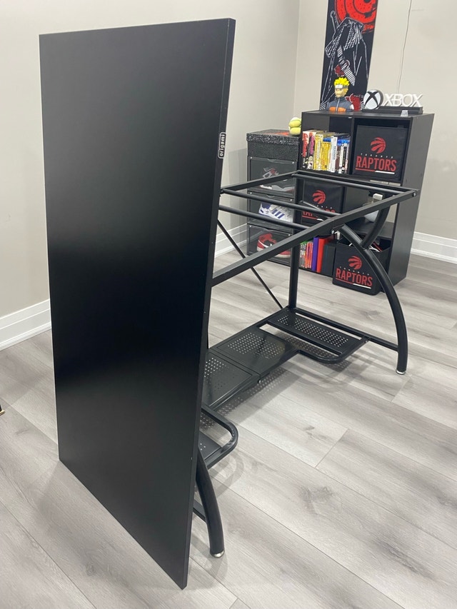 Origami Large Foldable Two-Shelf Desk, Sturdy Steel-Frame - photo 2