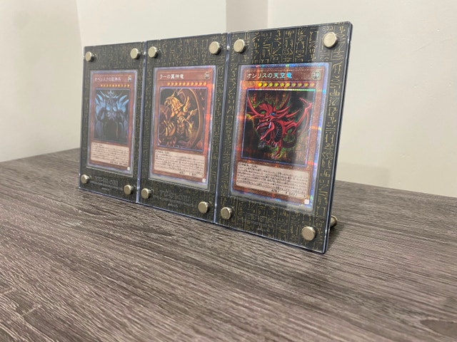 Yugioh Japanese Prismatic Egyptian God Cards - Playmat Included
