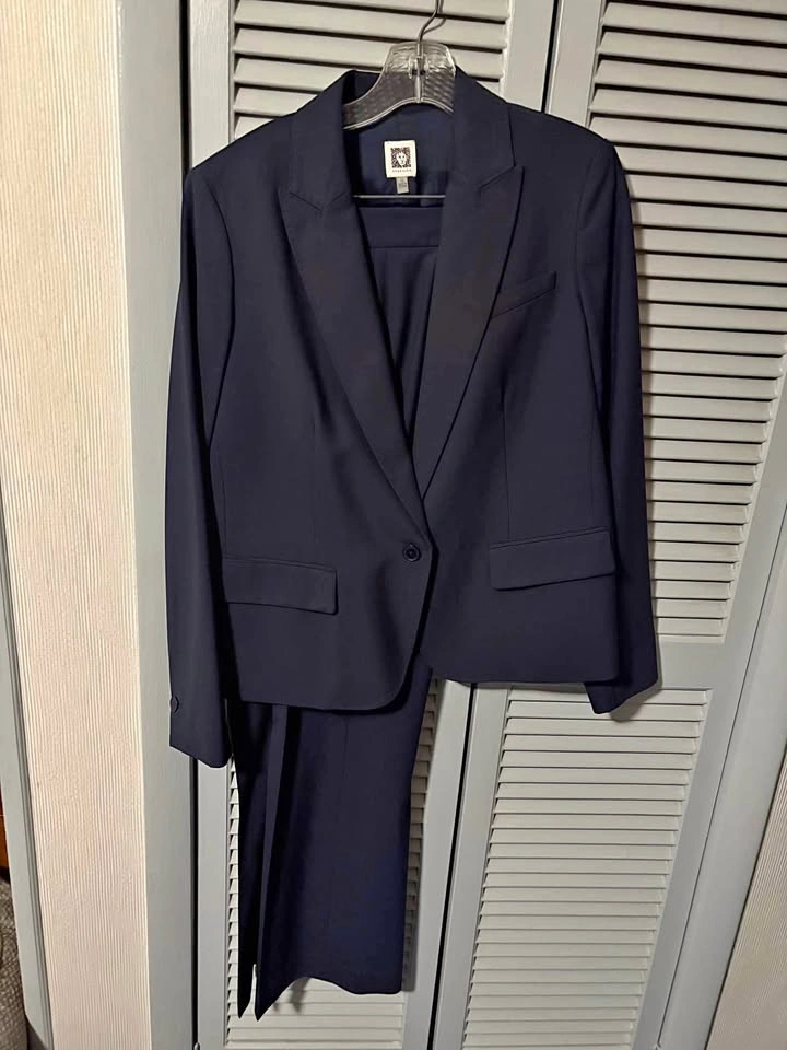 Ann Taylor navy blue suit