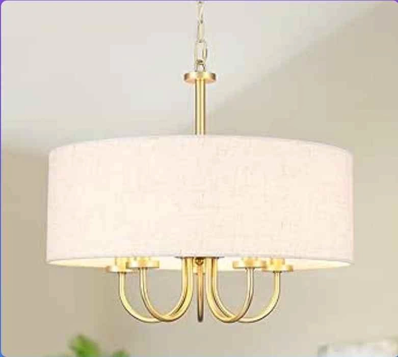 Modern Farmhouse 5 Light Drum Chandelier New