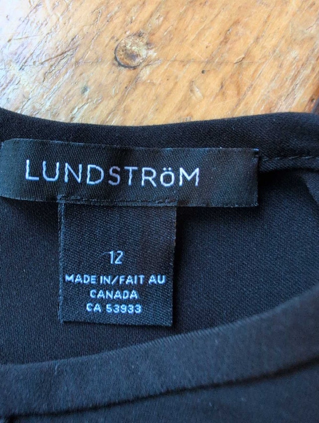 Lundstrom Dress size 12 black nwt - photo 2