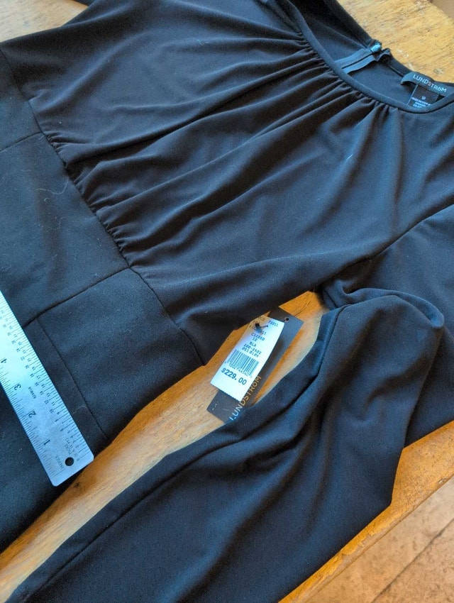 Lundstrom Dress size 12 black nwt - photo 3