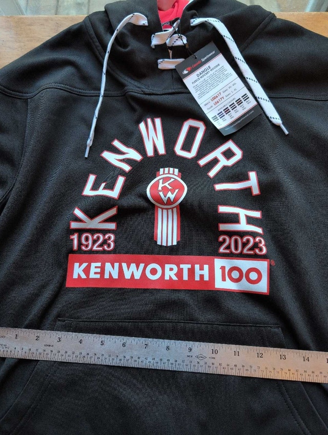 Kenworth 100th Anniversary Hoodie mens extra large black nwt - photo 2