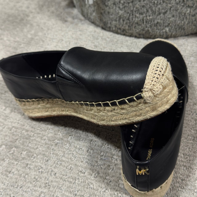 Michael Kors Black Leather Espadrilles - photo 2