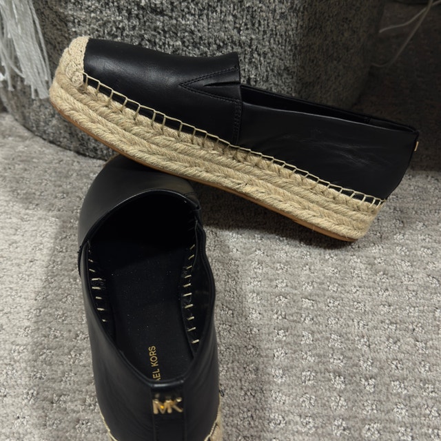 Michael Kors Black Leather Espadrilles - photo 5