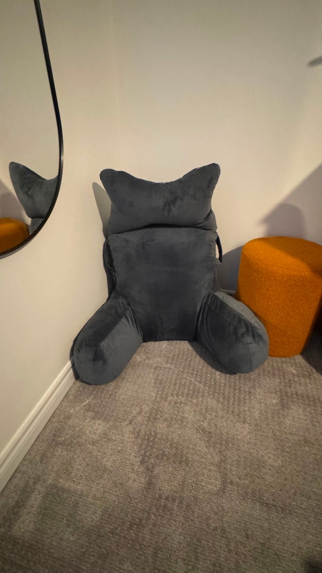 Extra Large Reading Pillow with Neck Roll & Arms