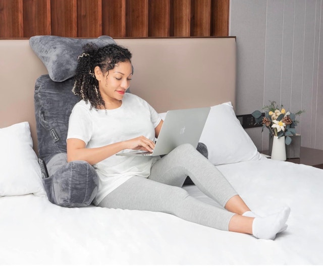 Extra Large Reading Pillow with Neck Roll & Arms - photo 2