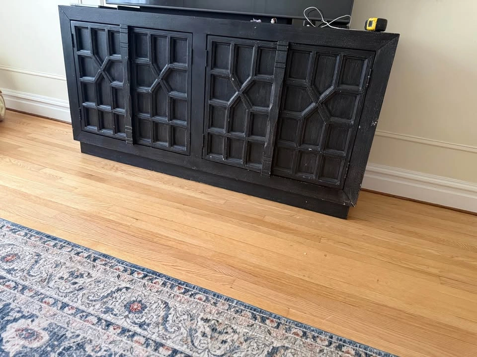 Modern Black TV Stand / Media Console – Great Condition - photo 3