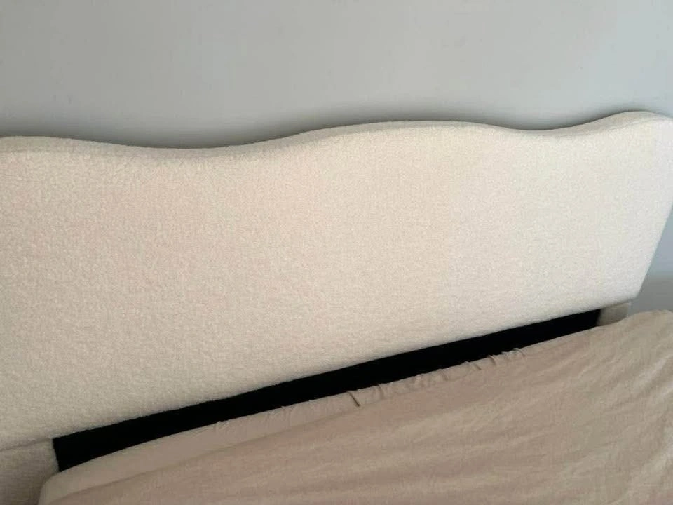 VELOCAVA Queen Size Lift-Up Storage Bed – Bouclé Fabric - photo 3