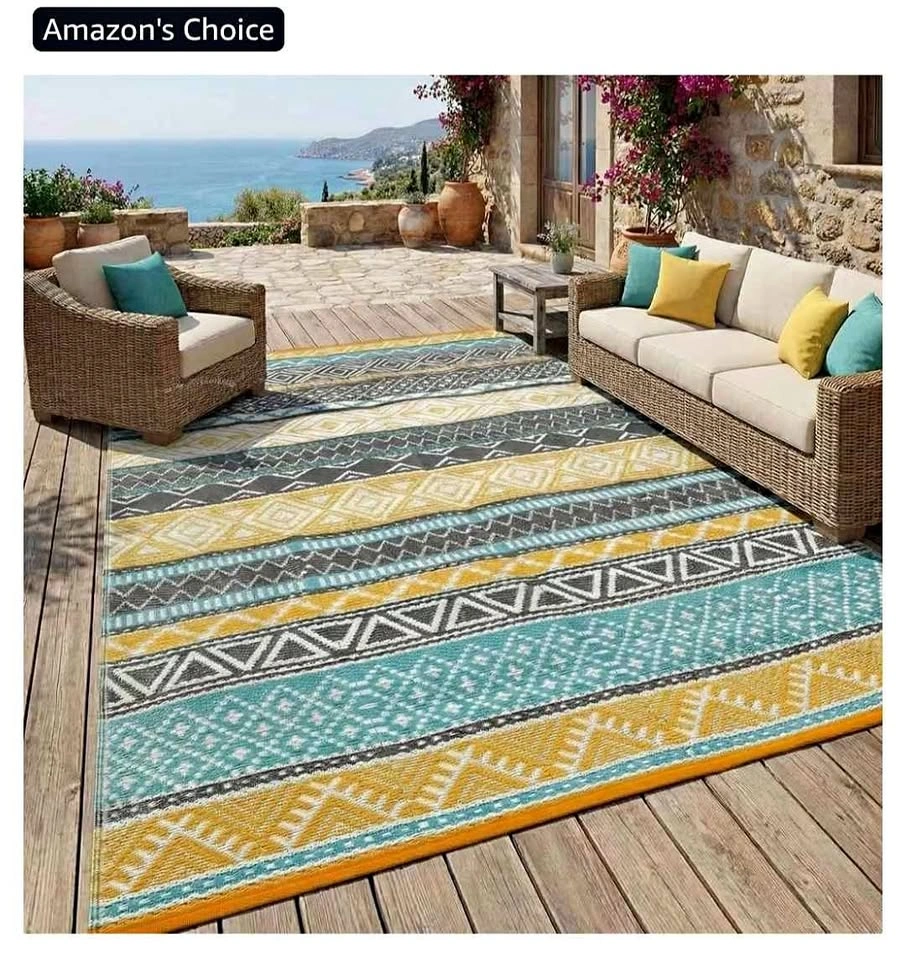 Brand new outdoor rug 6x9 ft