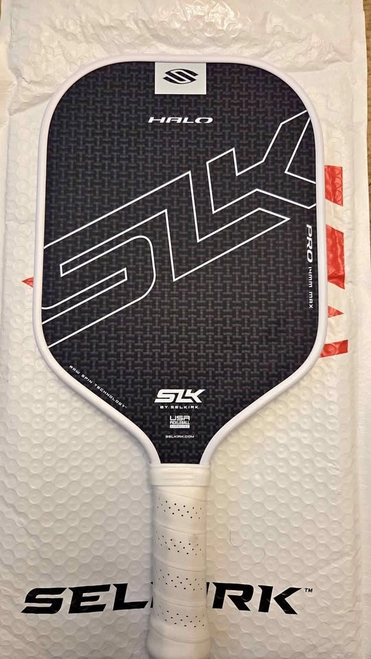 SLK Halo Raw Carbon Fiber Pickleball Paddle