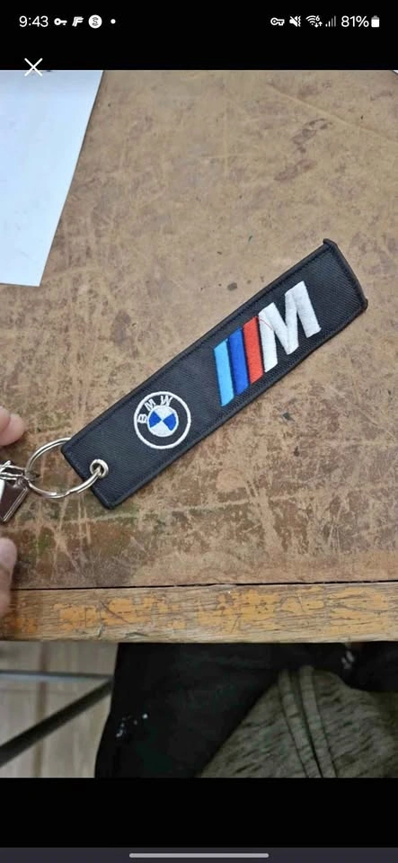 BMW M Performance Fabric Keychain