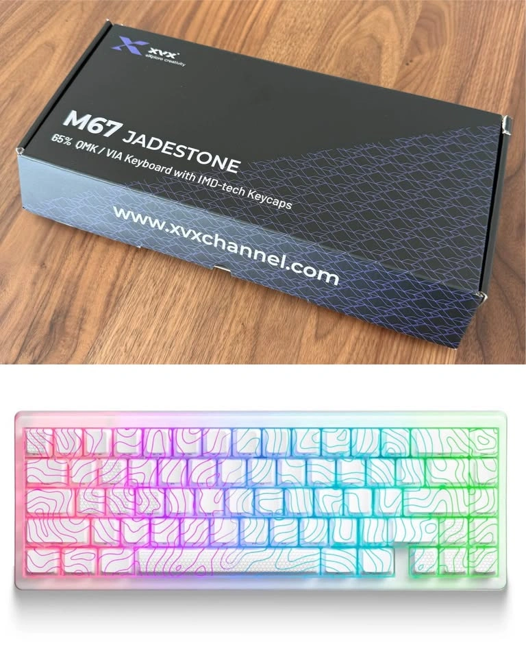 Brand New XVX M67 Jadestone 65% QMK/VIA Mechanical Keyboard