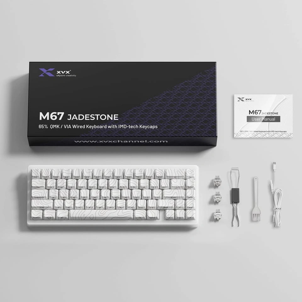 Brand New XVX M67 Jadestone 65% QMK/VIA Mechanical Keyboard - photo 2