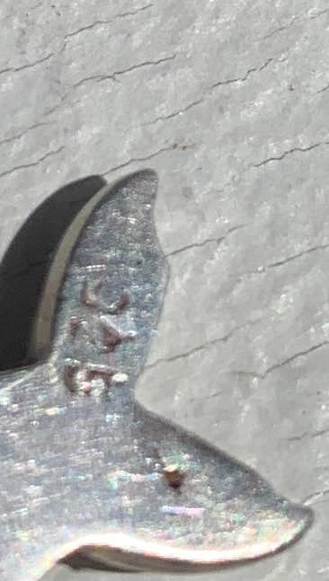 Vintage Sterling Amethyst Fish Pendant on 16” Chain - photo 4