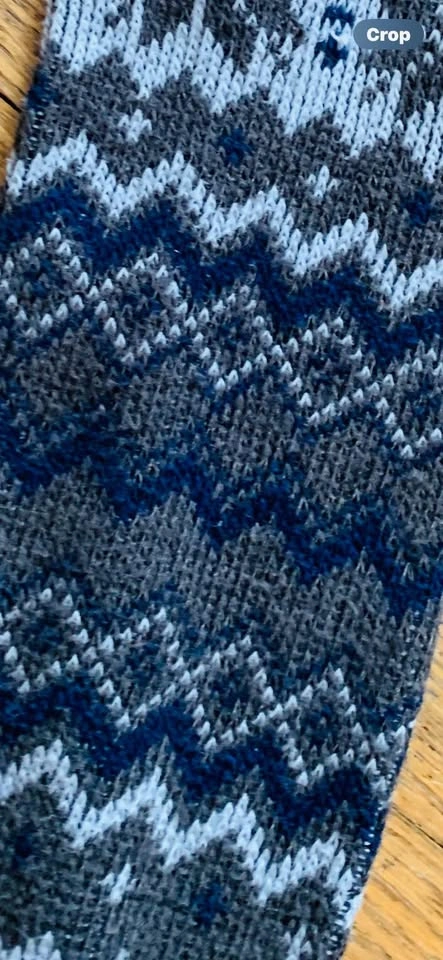 High knee socks, Womens. High End. Knit. Nordic pattern. - photo 2