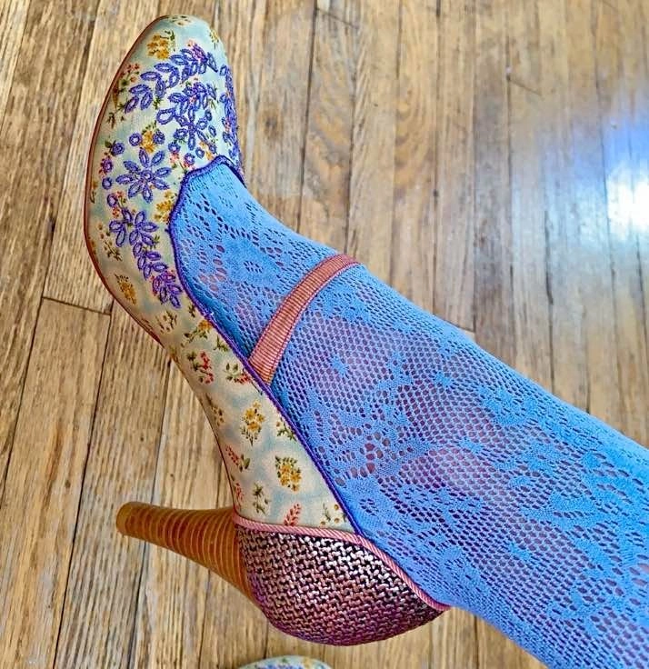 Brilliant Women’s Lavender Embroidered Vintage MaryJanes ‘Kenzie