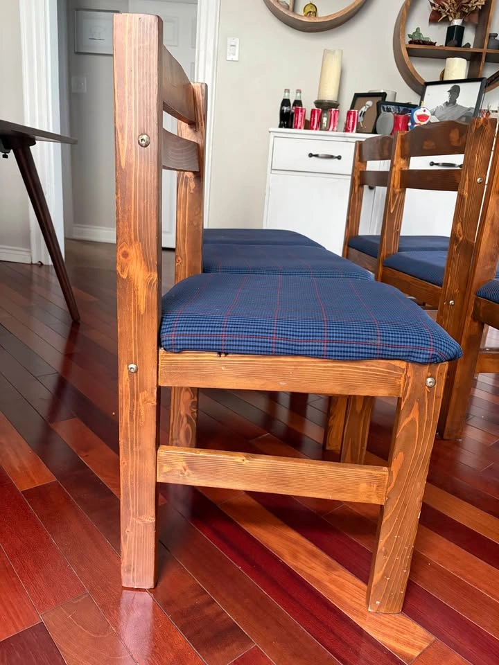 MCM Wooden Dining Chairs x 6 - photo 4
