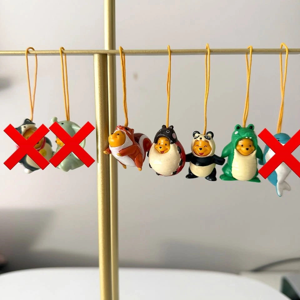 Vintage Peek A Pooh Animal Charms Disney - $10 each