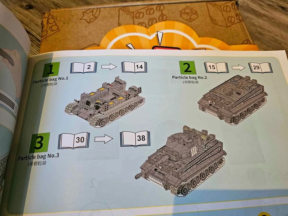 Tiger Heavy Tank Building Set | 1668 pcs | NIB - photo 5