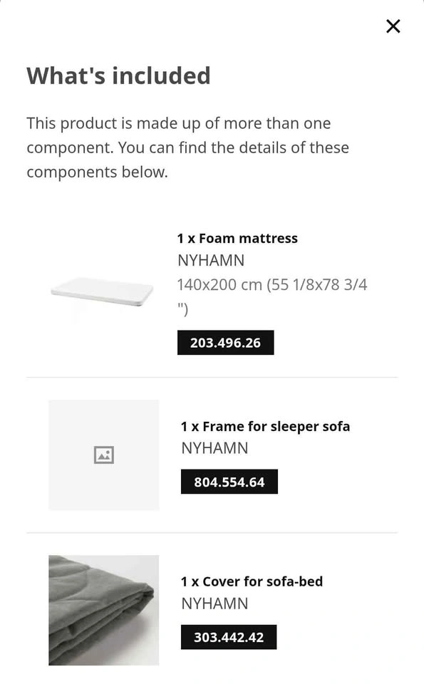 Sofabed NYHAMN from IKEA - photo 3