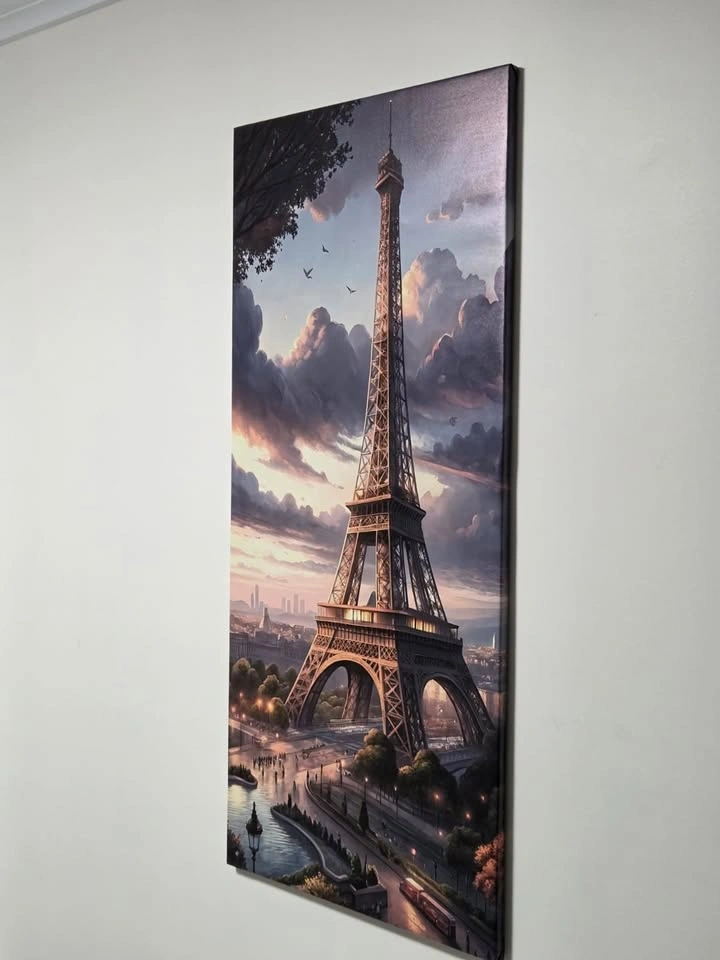 Eiffel Tower Wall Art / Vertical Canvas / Home Decor - photo 4