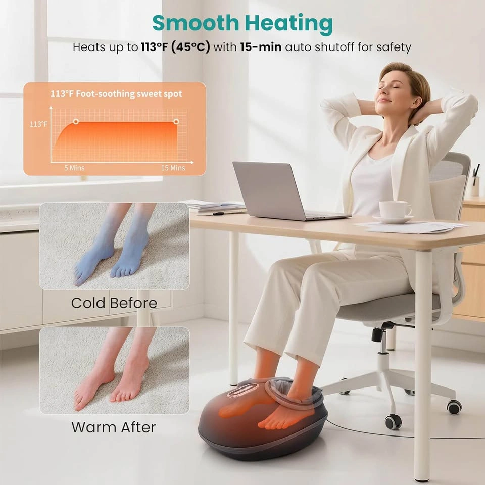 Nekteck Shiatsu Foot Massager Machine with Soothing Heat - photo 4