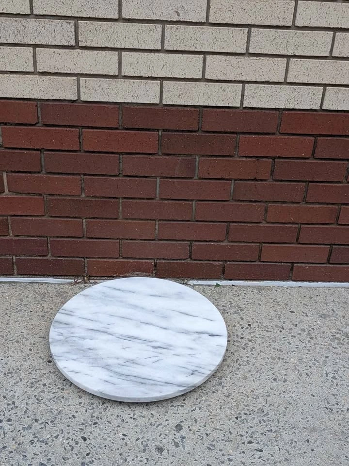 18" Solid Marble Lazy Susan Turntable - photo 3